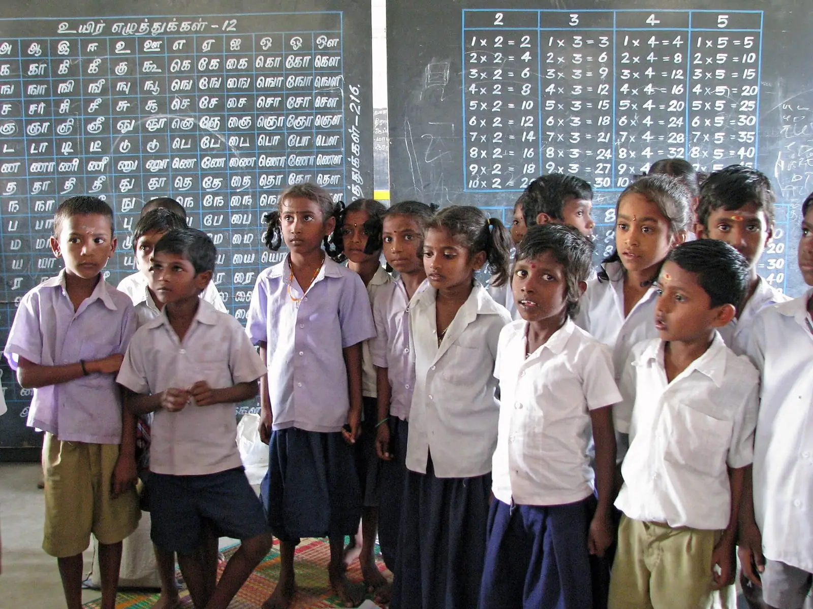 Schoolchildren in Tamil Nadu. About 34.64 lakh pupils in Classes 1 to 8 will now receive a free breakfast on school days.
