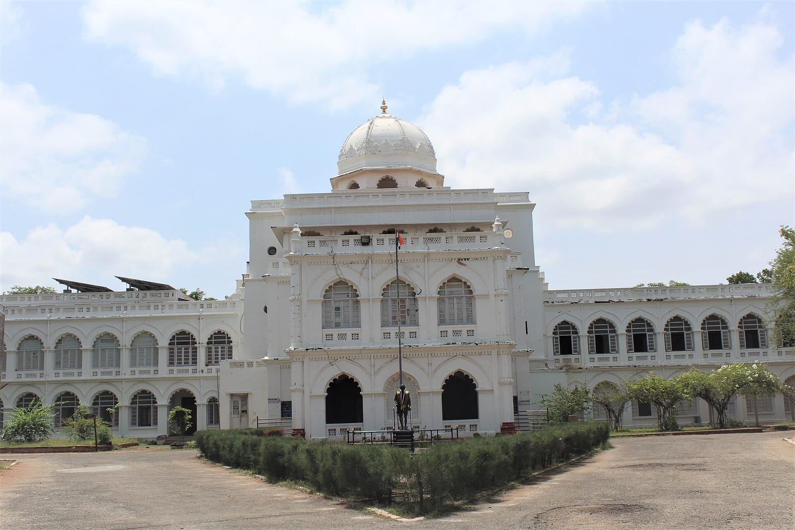 Inside the museum. New interactive displays map Gandhi's twenty visits to Tamil Nadu, including five to Madurai.