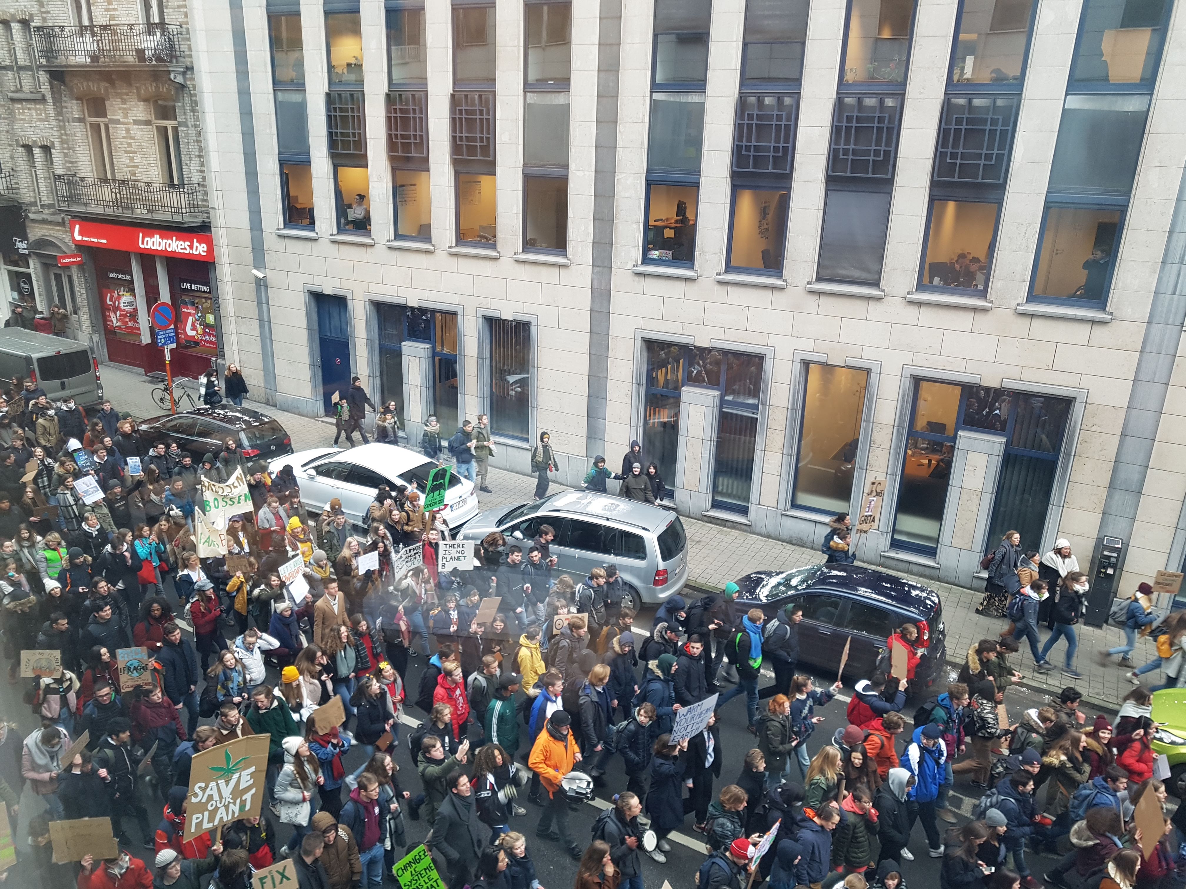 Students marching in Brussels, Belgium (representative image)