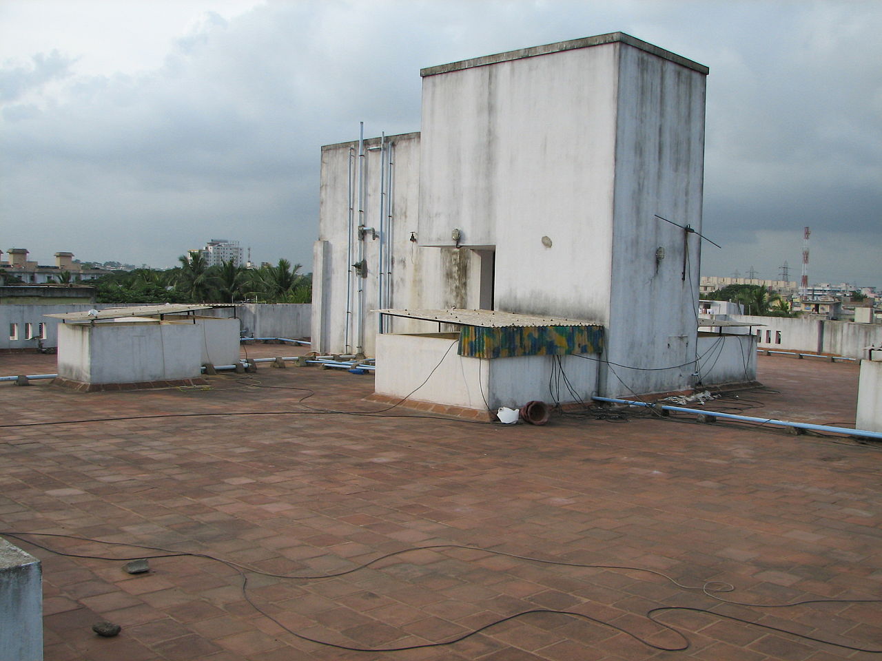 View from a rooftop in Chennai